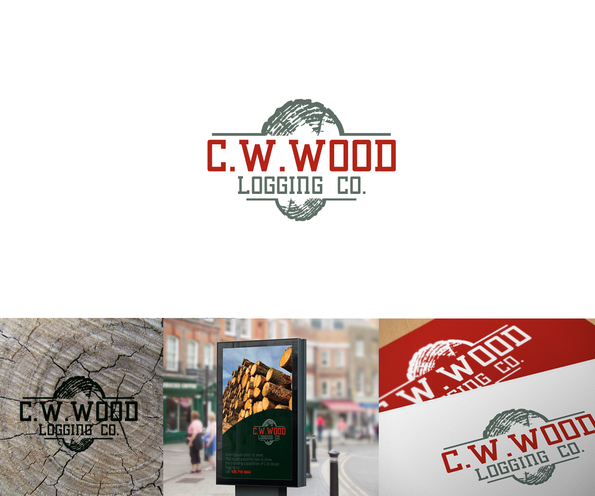 Logo Design by hybryd for C.W.Wood Logging Company | Design #4842754