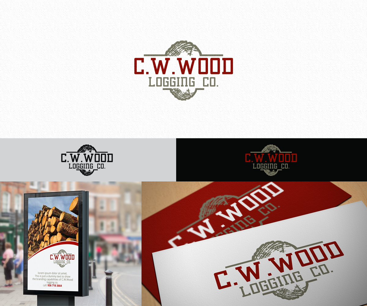 Logo Design by hybryd for C.W.Wood Logging Company | Design #4849432
