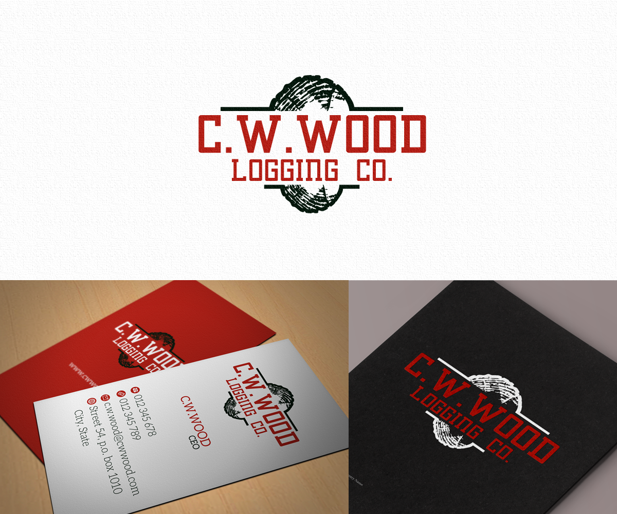 Logo Design by hybryd for C.W.Wood Logging Company | Design #4849441