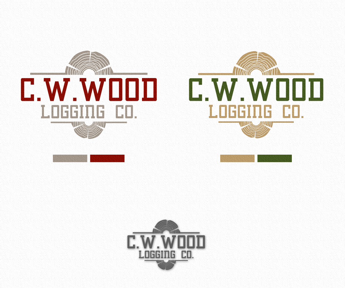 Logo Design by hybryd for C.W.Wood Logging Company | Design #4849538