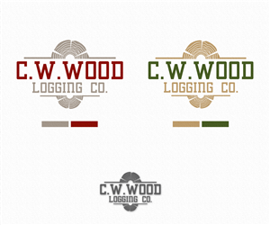 Logo Design by hybryd for C.W.Wood Logging Company | Design: #4849538