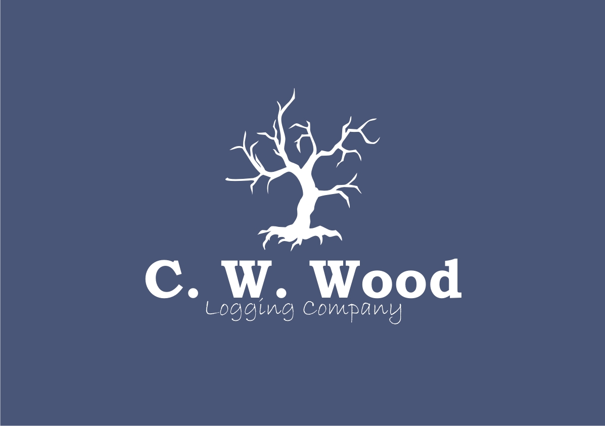 Logo Design by Crayon of Sky for C.W.Wood Logging Company | Design #4863681