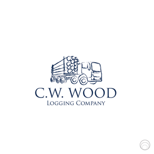 Logo Design by J. Brandt Studio for C.W.Wood Logging Company | Design: #4822005