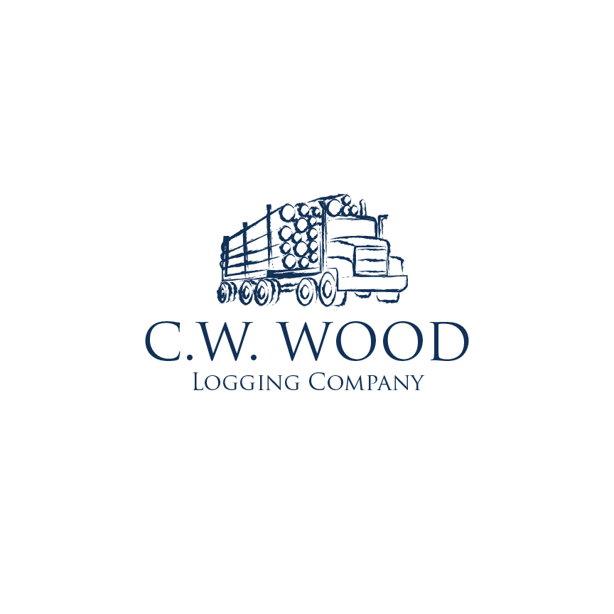 Logo Design by J. Brandt Studio for C.W.Wood Logging Company | Design #4828278