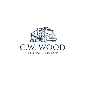 Logo Design by J. Brandt Studio for C.W.Wood Logging Company | Design: #4828278