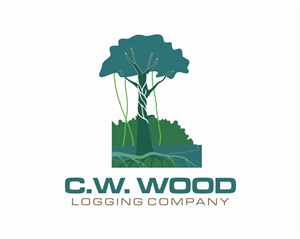 Logo Design by blueseal for C.W.Wood Logging Company | Design: #4831084
