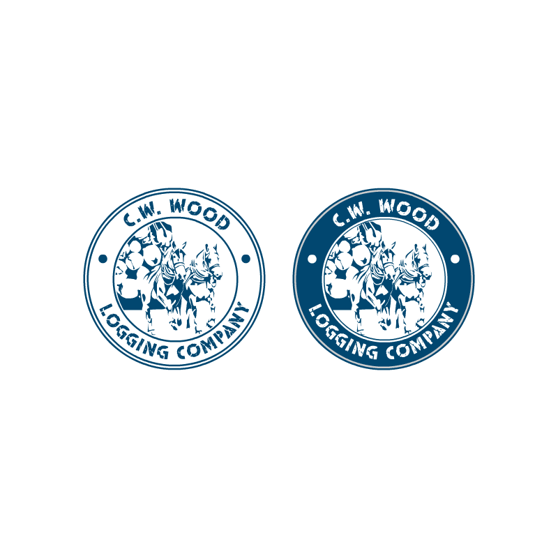 Logo Design by REDcrackers.com for C.W.Wood Logging Company | Design #4870549