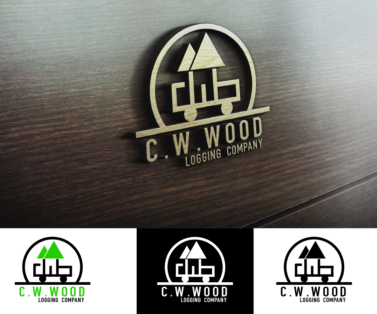 Logo Design by rpunsL for C.W.Wood Logging Company | Design #4875858