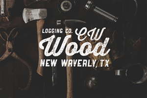 C. W. Wood Logging Company  | Logo Design by Magnolia S