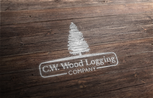 C. W. Wood Logging Company  | Logo Design by PinworksDesign