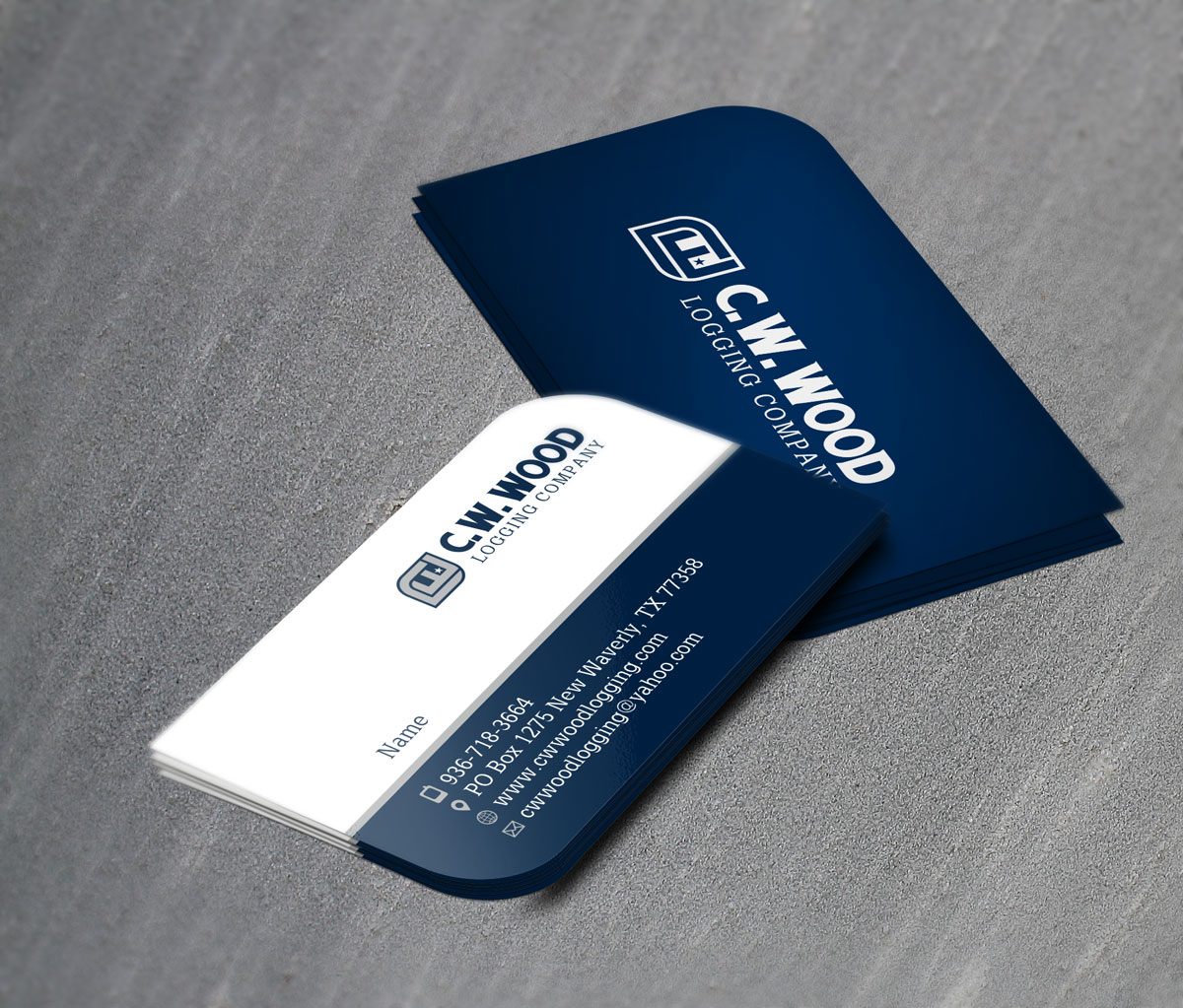 Business Card Design by Sergio Coelho for C.W.Wood Logging Company | Design #4885565