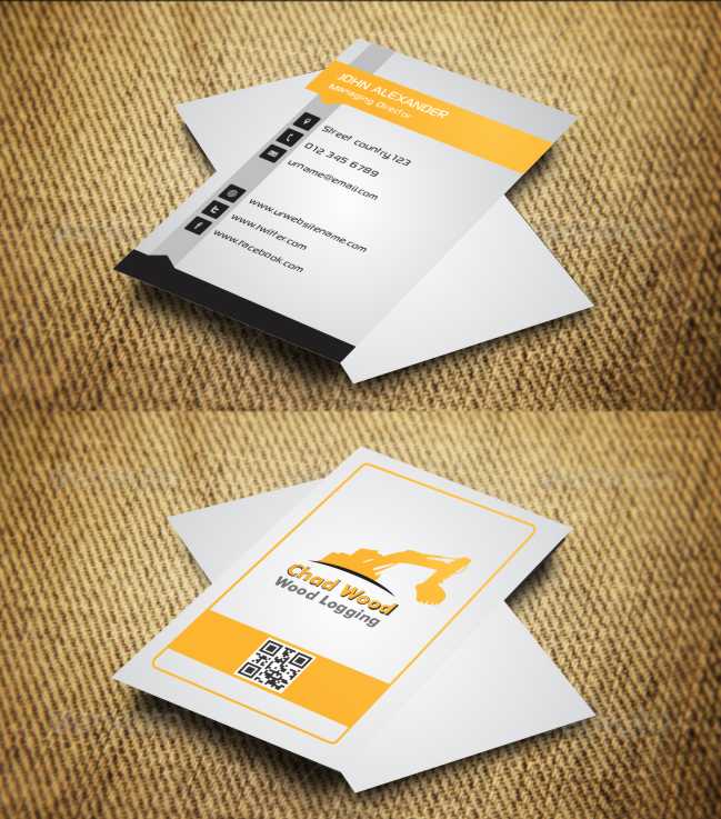 Business Card Design by AwsomeD for C.W.Wood Logging Company | Design #4846277