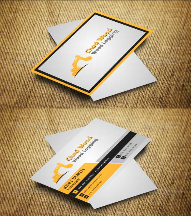 Business Card Design by AwsomeD for C.W.Wood Logging Company | Design #4846279