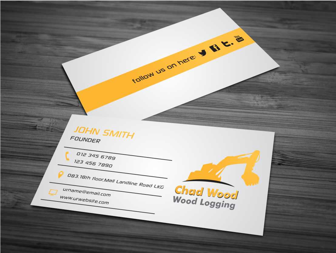 Visitenkarten-Design von AwsomeD für C.W.Wood Logging Company | Design #4846280