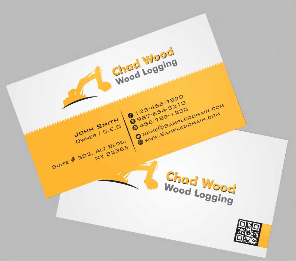 Business Card Design by AwsomeD for C.W.Wood Logging Company | Design #4846293