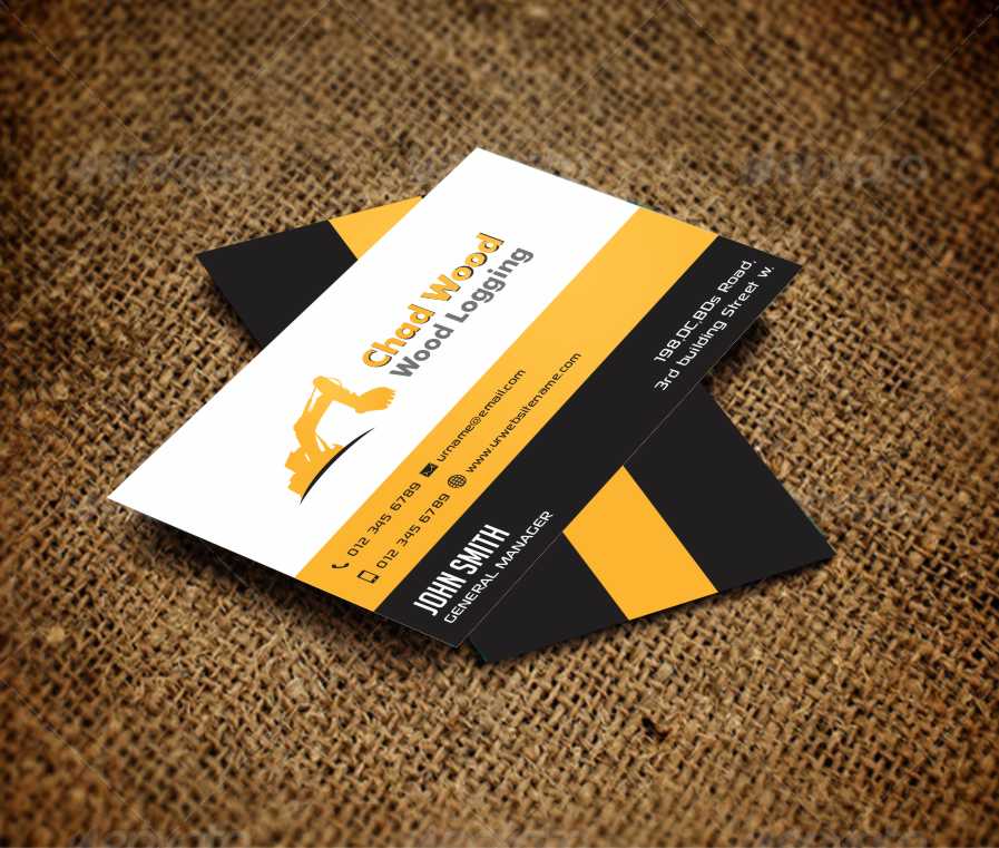 Business Card Design by AwsomeD for C.W.Wood Logging Company | Design #4846300