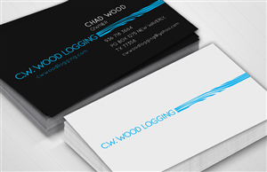 Business Card Design by Studio 17 for C.W.Wood Logging Company | Design: #4848574