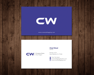 Business Card Design by WebixBD for C.W.Wood Logging Company | Design: #4857496