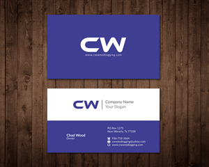 Business Card Design by WebixBD for C.W.Wood Logging Company | Design: #4857498