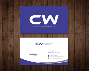Business Card Design by WebixBD for C.W.Wood Logging Company | Design: #4857502
