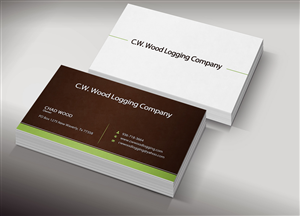 Business Card Design by Lanka Ama for C.W.Wood Logging Company | Design: #4835639