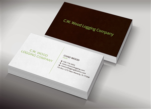 Business Card Design by Lanka Ama for C.W.Wood Logging Company | Design: #4835648