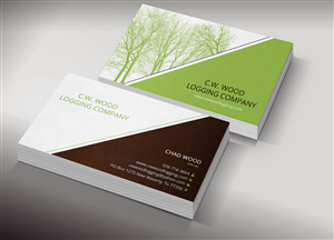 Business Card Design by Lanka Ama for C.W.Wood Logging Company | Design: #4835654