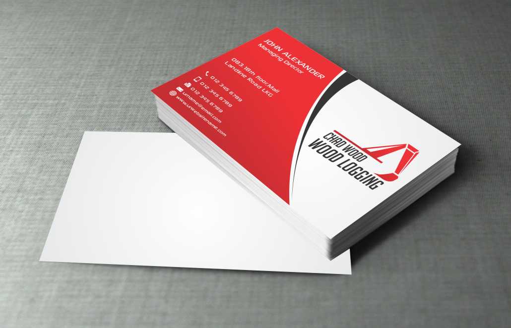 Business Card Design by szabist for C.W.Wood Logging Company | Design #4852060