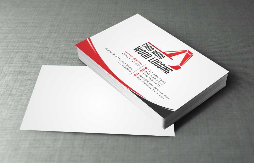 Business Card Design by szabist for C.W.Wood Logging Company | Design #4852068