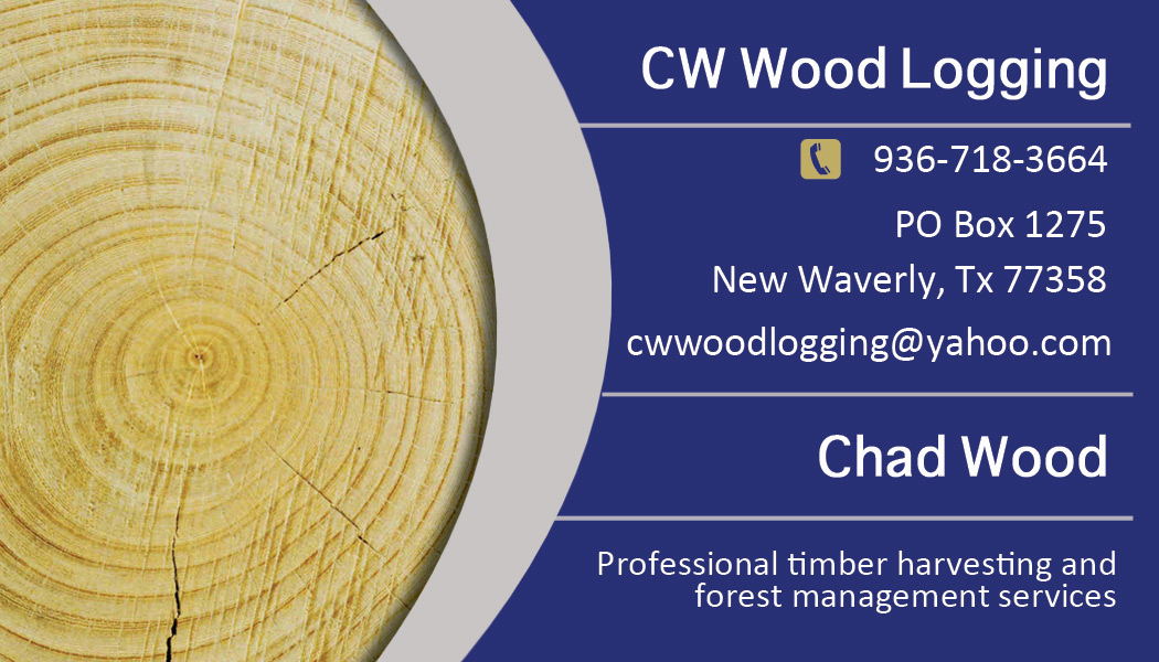 Diseño de Tarjeta de Presentación por oya.zamora para C.W.Wood Logging Company | Diseño #4831416