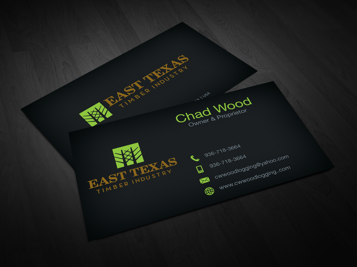 Business Card Design by ArtCrowd™ for C.W.Wood Logging Company | Design #4831640