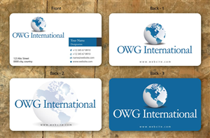 Diseño de Tarjeta de Presentación por Sbss para OWG International | Diseño: #1363585