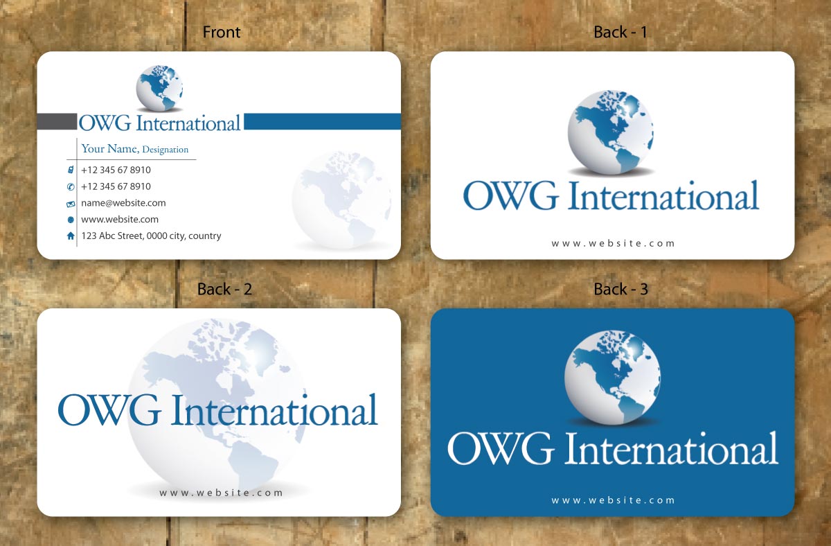 Design de Carte de Visite par Sbss pour OWG International | Design #1363601