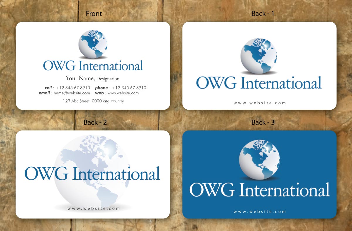 Design de Carte de Visite par Sbss pour OWG International | Design #1363619