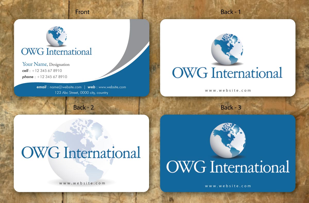 Design de Carte de Visite par Sbss pour OWG International | Design #1363624