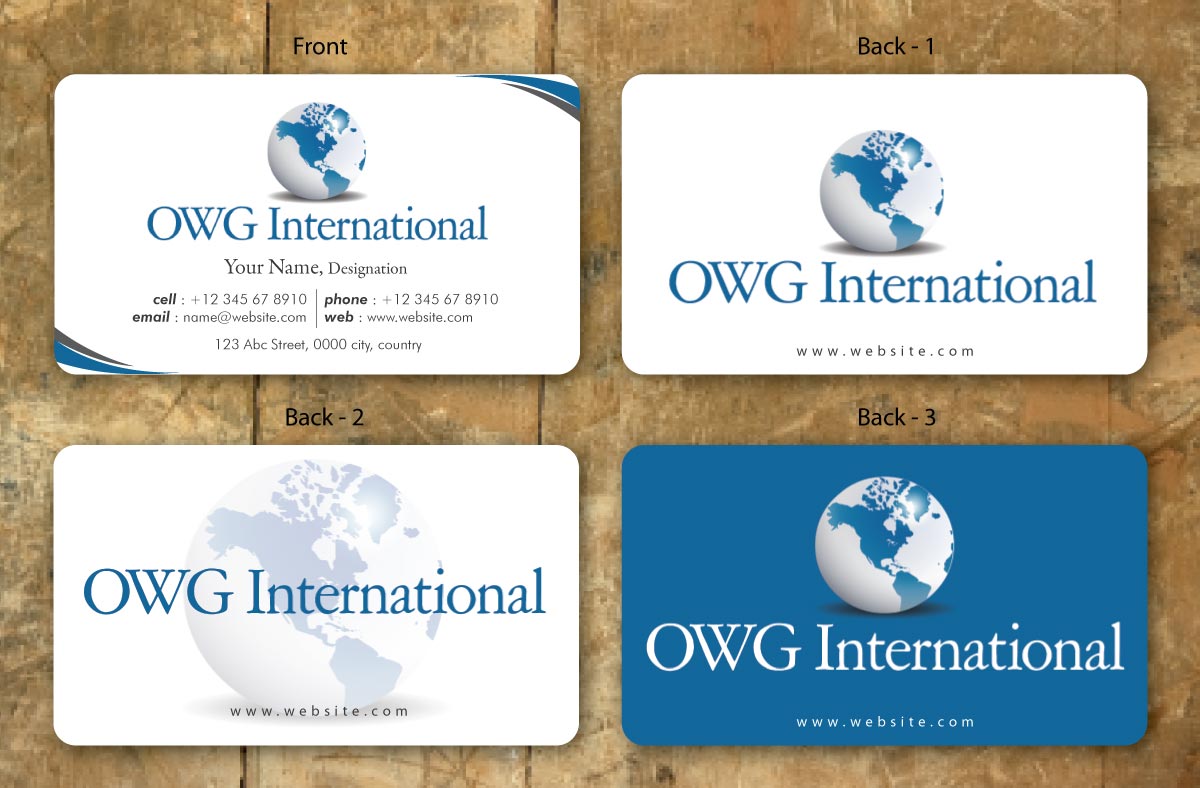 Design de Carte de Visite par Sbss pour OWG International | Design #1363631
