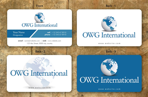 Business Card Design by Sbss for OWG International | Design: #1363640