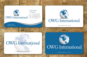 Business Card Design by Sbss for OWG International | Design: #1363642