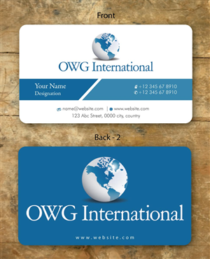 Business Card Design by Sbss for OWG International | Design: #1365634