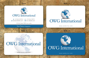 Business Card Design by Sbss for OWG International | Design: #1365638