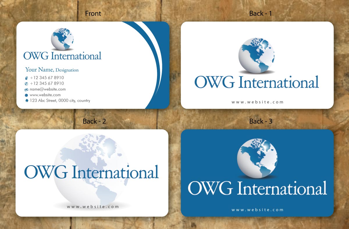 Business Card Design by Sbss for OWG International | Design #1365668