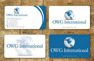 Business Card Design by Sbss for OWG International | Design: #1365668