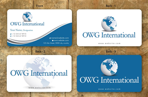 Business Card Design by Sbss for OWG International | Design: #1365675