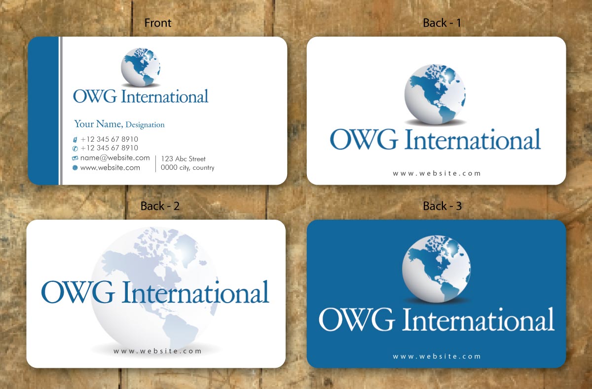 Diseño de Tarjeta de Presentación por Sbss para OWG International | Diseño #1365682