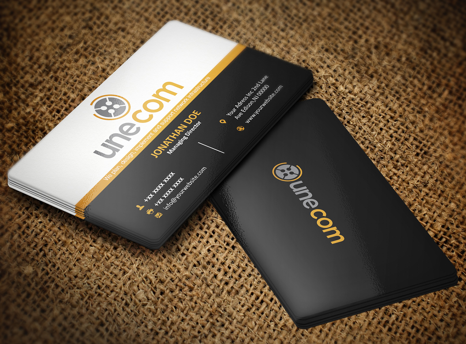 Business Card Design by Lanka Ama for DATA NETWORK DESIGN INTEGRATION & SUPPORT PTY LTD | Design #4932207