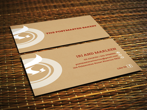 Thepostmasterbakery business card design | Business Card Design by Sajin