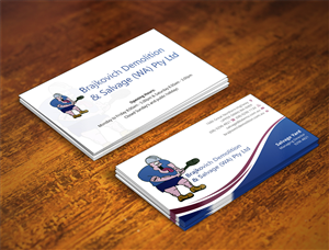 Visitenkarten-Design von INDIAN_Ashok für Brajkovich Demolition & Salvage (WA) Pty Ltd | Design: #4817817