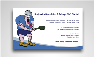 Business Cards for Demolition & Salvage Company | Diseño de Tarjeta de Presentación por Satyajit Sil Creations