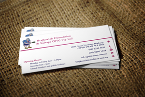 Visitenkarten-Design von Lanka Ama für Brajkovich Demolition & Salvage (WA) Pty Ltd | Design: #4818187