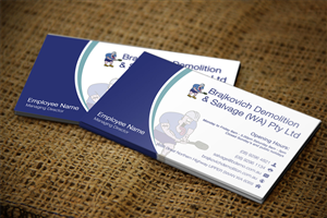 Visitenkarten-Design von Lanka Ama für Brajkovich Demolition & Salvage (WA) Pty Ltd | Design: #4818235